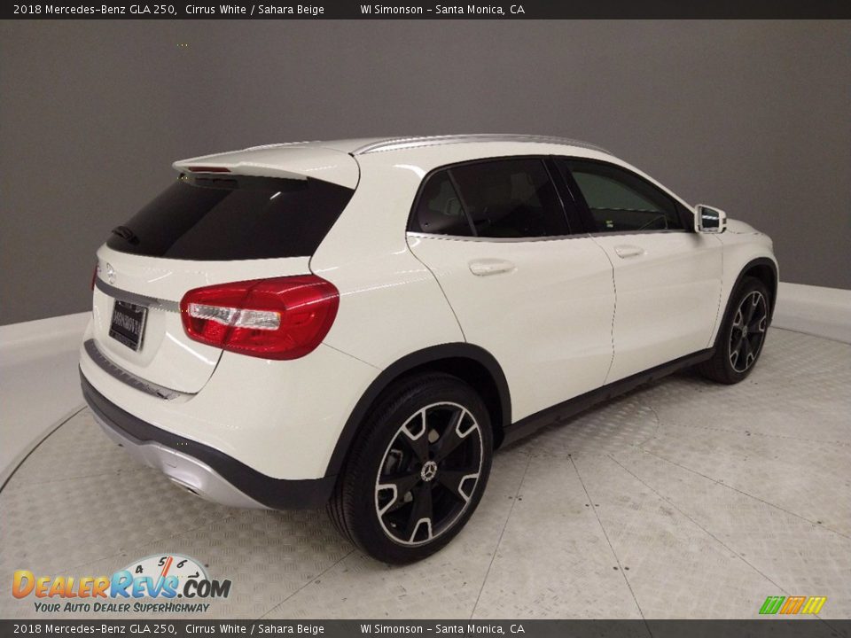 2018 Mercedes-Benz GLA 250 Cirrus White / Sahara Beige Photo #6