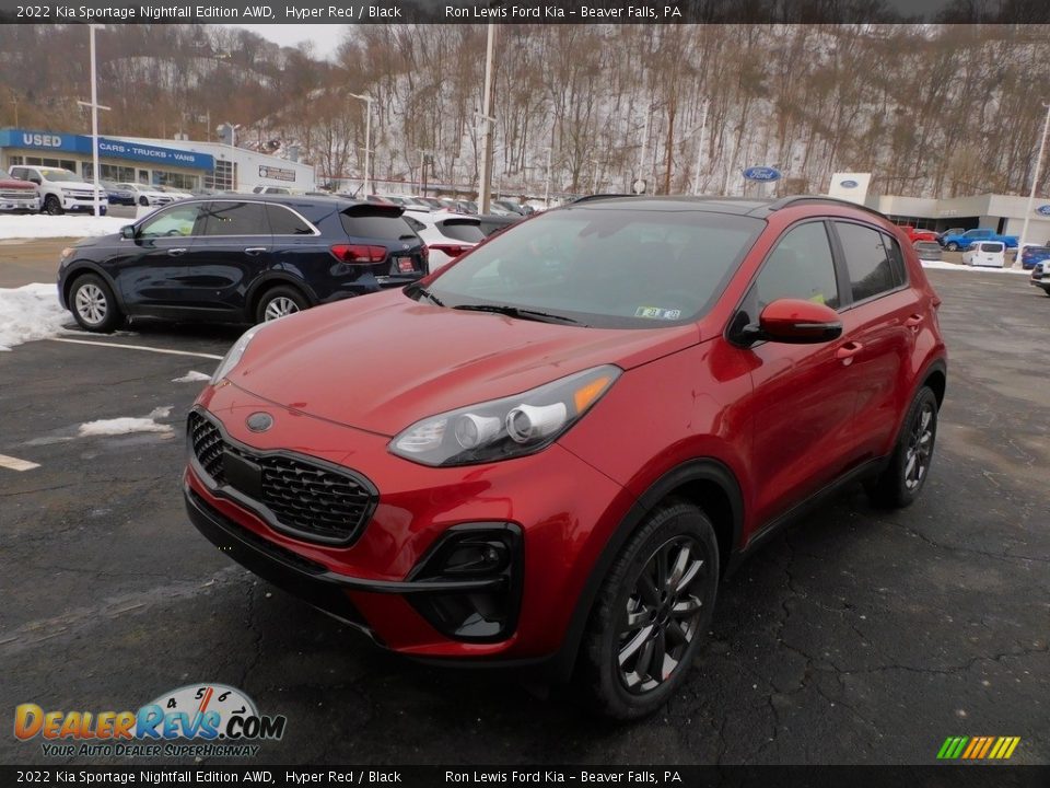 2022 Kia Sportage Nightfall Edition AWD Hyper Red / Black Photo #7