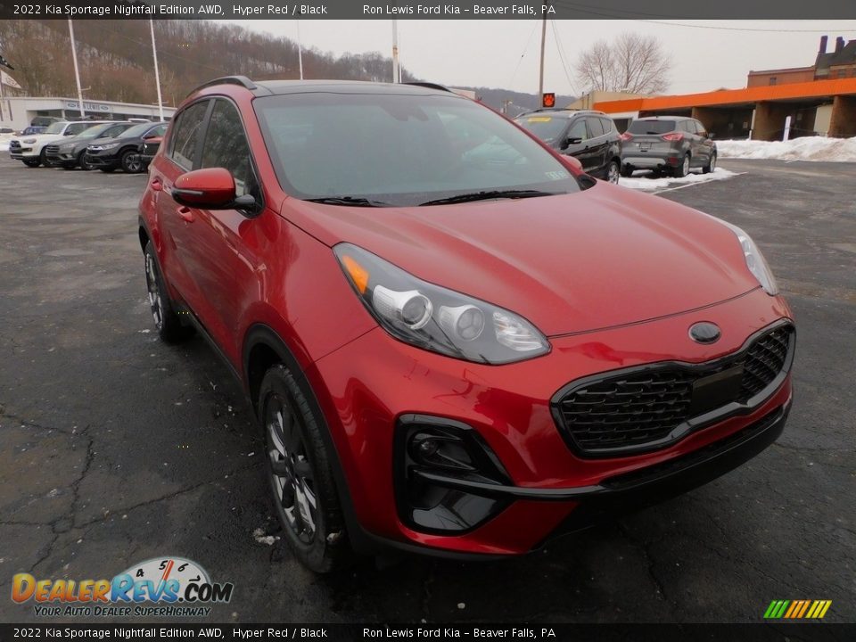 Hyper Red 2022 Kia Sportage Nightfall Edition AWD Photo #9