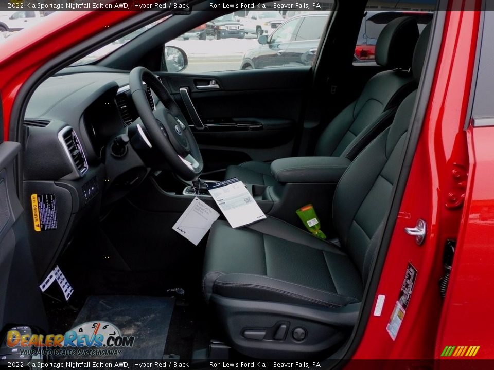 Front Seat of 2022 Kia Sportage Nightfall Edition AWD Photo #11