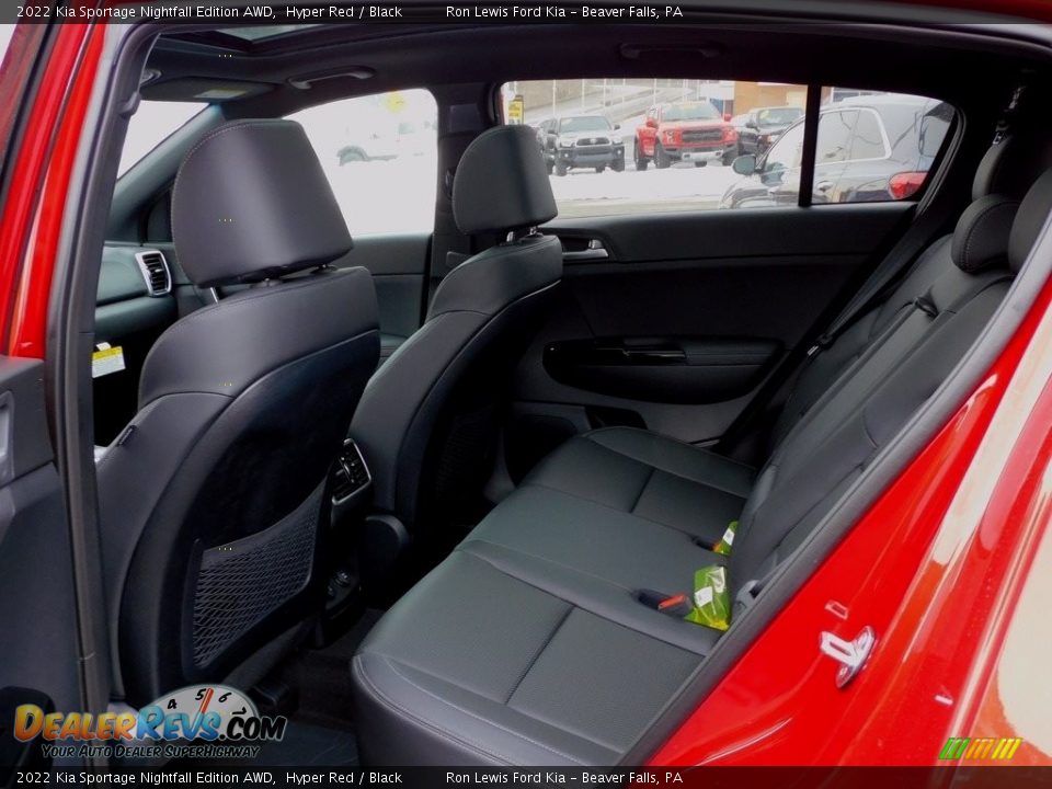 Rear Seat of 2022 Kia Sportage Nightfall Edition AWD Photo #12