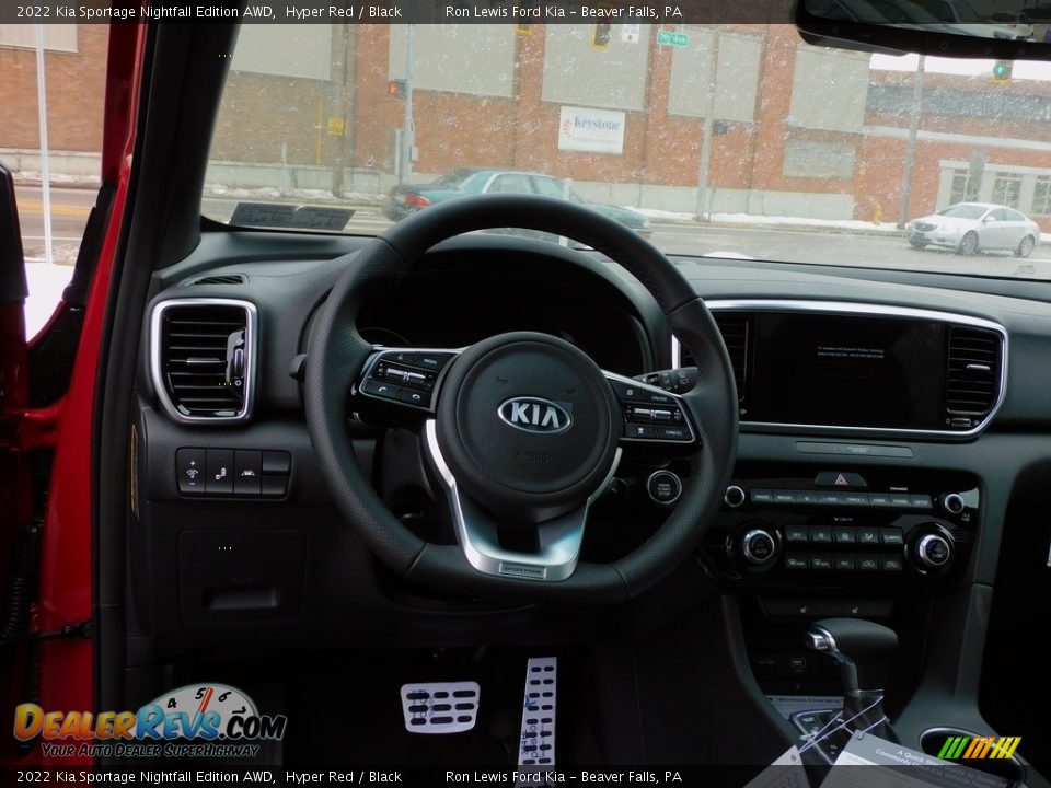 2022 Kia Sportage Nightfall Edition AWD Hyper Red / Black Photo #13