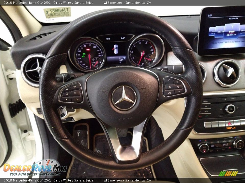 2018 Mercedes-Benz GLA 250 Cirrus White / Sahara Beige Photo #15