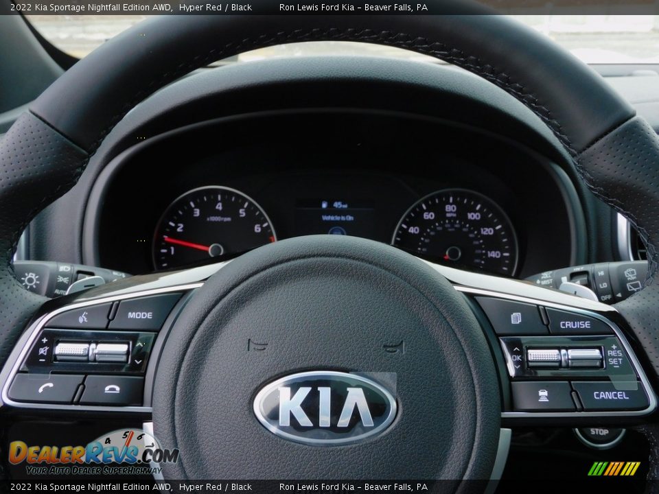 2022 Kia Sportage Nightfall Edition AWD Steering Wheel Photo #19