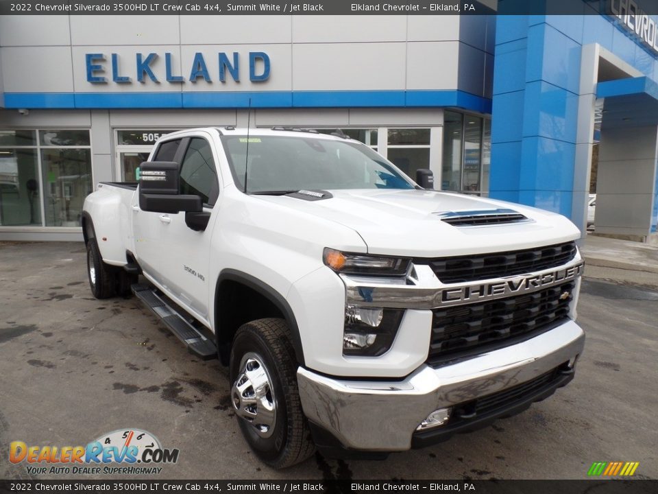 2022 Chevrolet Silverado 3500HD LT Crew Cab 4x4 Summit White / Jet Black Photo #4