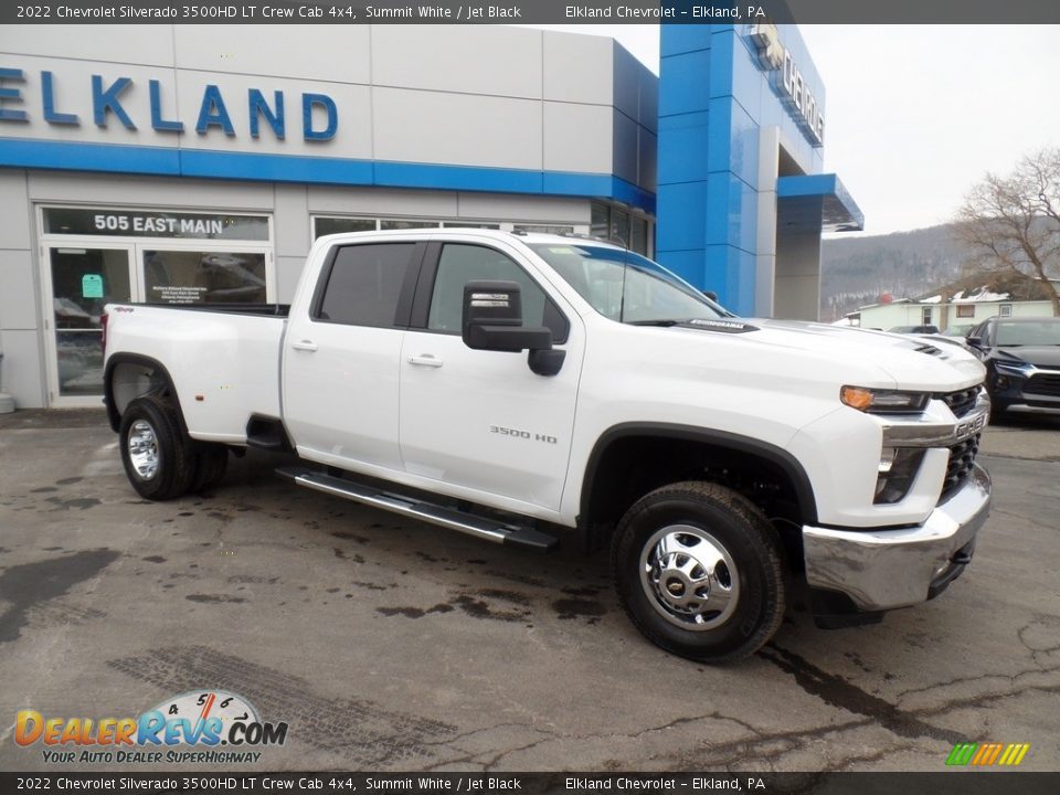 2022 Chevrolet Silverado 3500HD LT Crew Cab 4x4 Summit White / Jet Black Photo #5