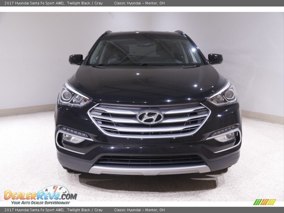 2017 Hyundai Santa Fe Sport AWD Twilight Black / Gray Photo #2