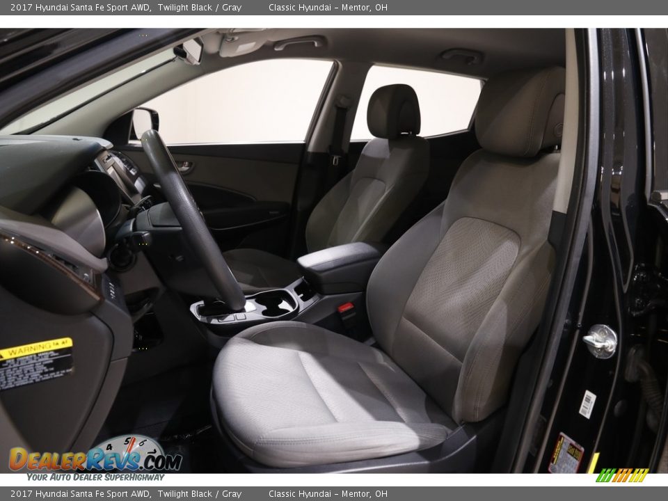 2017 Hyundai Santa Fe Sport AWD Twilight Black / Gray Photo #5