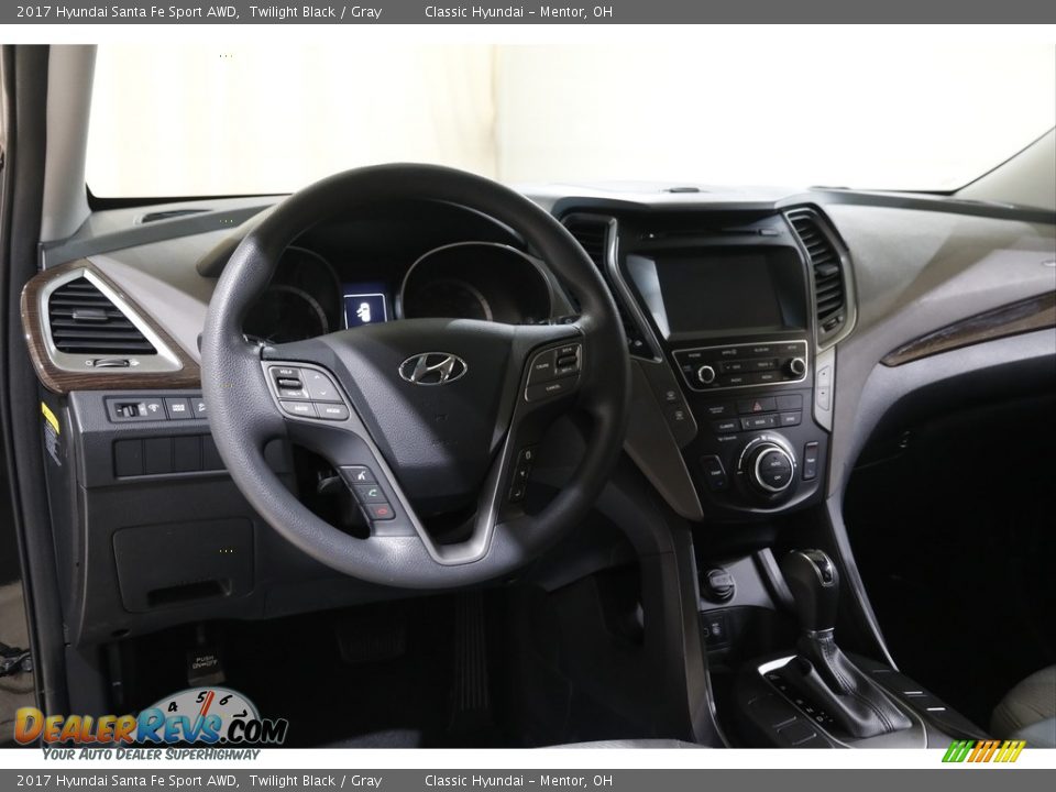 2017 Hyundai Santa Fe Sport AWD Twilight Black / Gray Photo #6