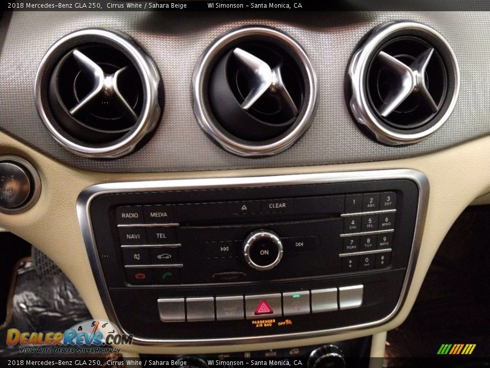 2018 Mercedes-Benz GLA 250 Cirrus White / Sahara Beige Photo #25