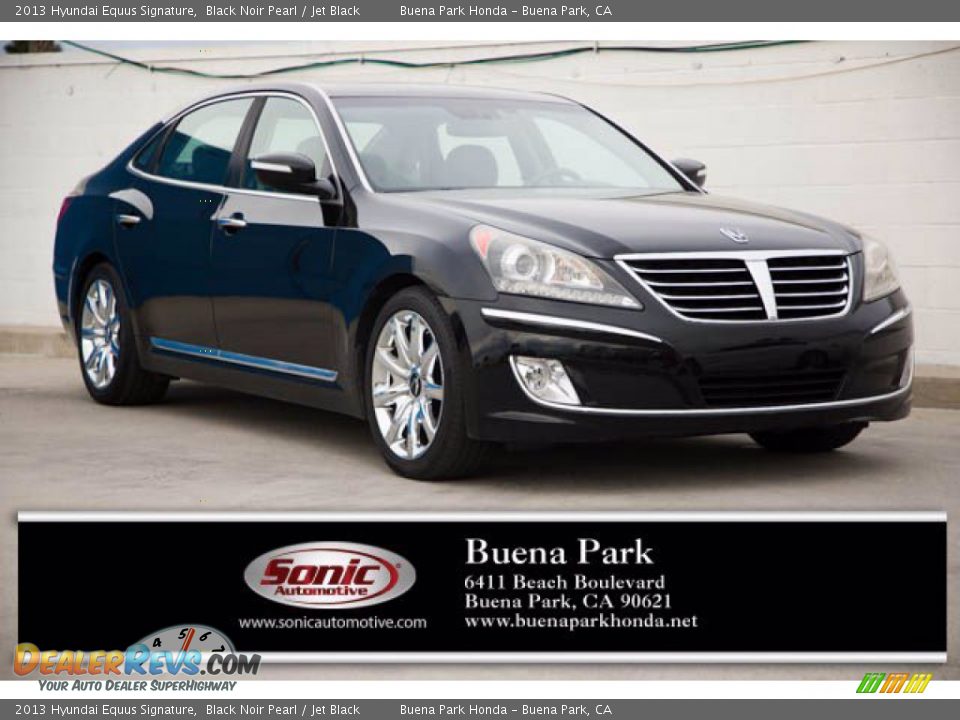 2013 Hyundai Equus Signature Black Noir Pearl / Jet Black Photo #1