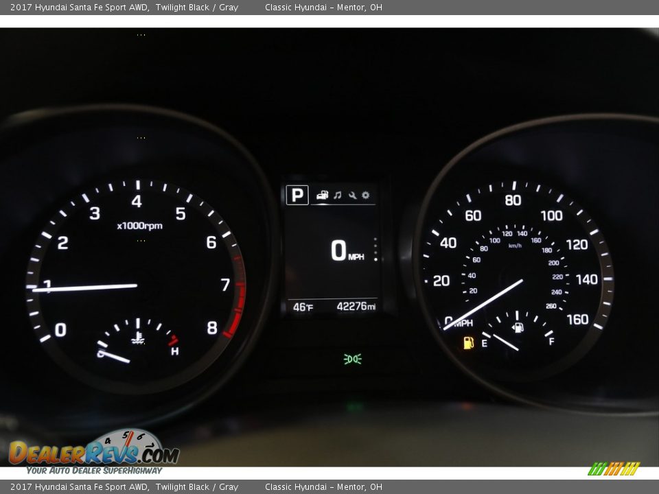2017 Hyundai Santa Fe Sport AWD Twilight Black / Gray Photo #8