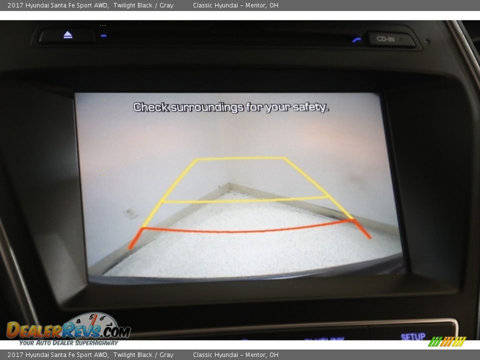 2017 Hyundai Santa Fe Sport AWD Twilight Black / Gray Photo #11