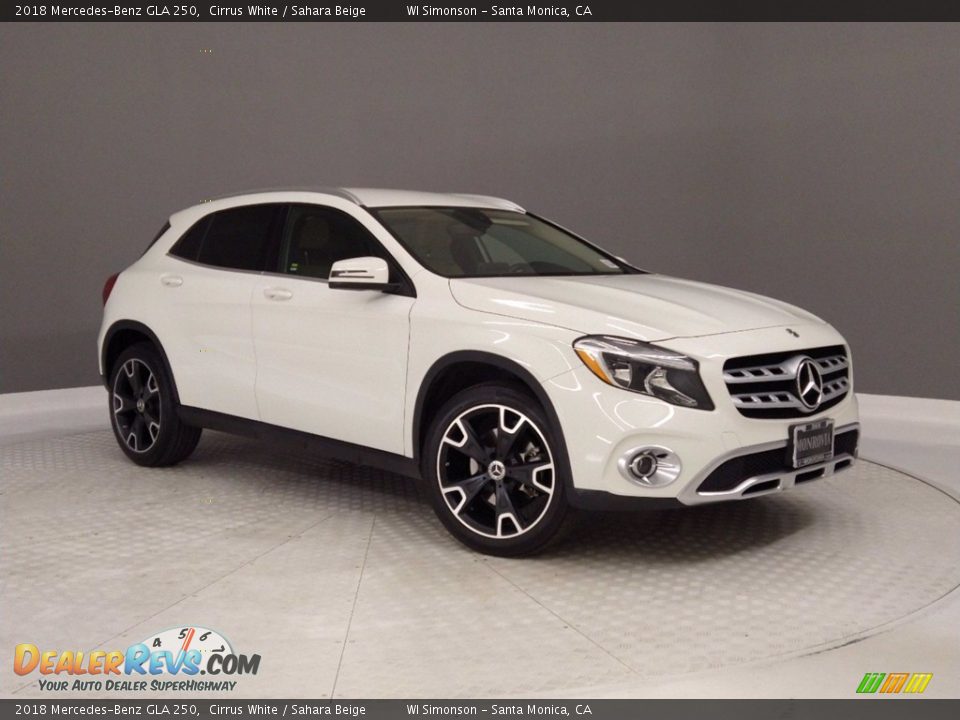 2018 Mercedes-Benz GLA 250 Cirrus White / Sahara Beige Photo #36