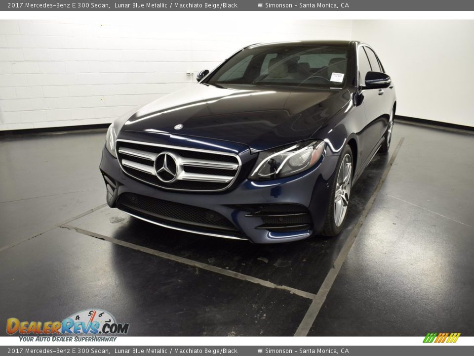 2017 Mercedes-Benz E 300 Sedan Lunar Blue Metallic / Macchiato Beige/Black Photo #1