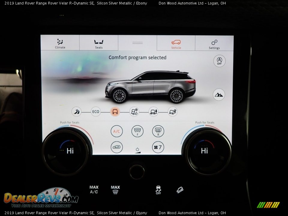 2019 Land Rover Range Rover Velar R-Dynamic SE Silicon Silver Metallic / Ebony Photo #4