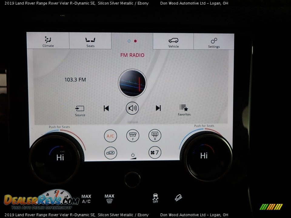 2019 Land Rover Range Rover Velar R-Dynamic SE Silicon Silver Metallic / Ebony Photo #6