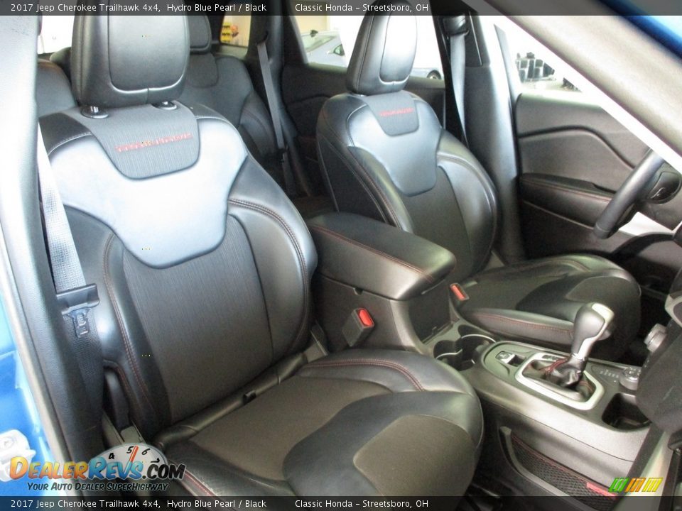 2017 Jeep Cherokee Trailhawk 4x4 Hydro Blue Pearl / Black Photo #20