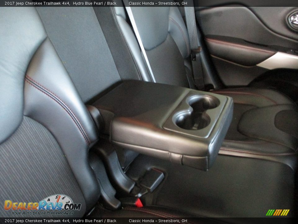 2017 Jeep Cherokee Trailhawk 4x4 Hydro Blue Pearl / Black Photo #25