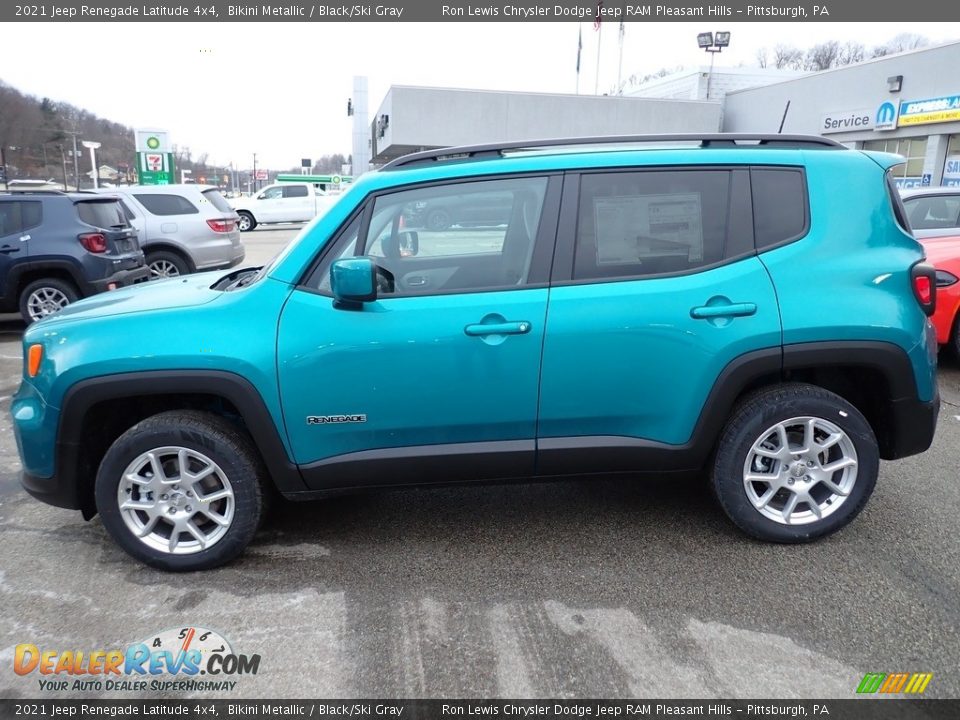 2021 Jeep Renegade Latitude 4x4 Bikini Metallic / Black/Ski Gray Photo #2