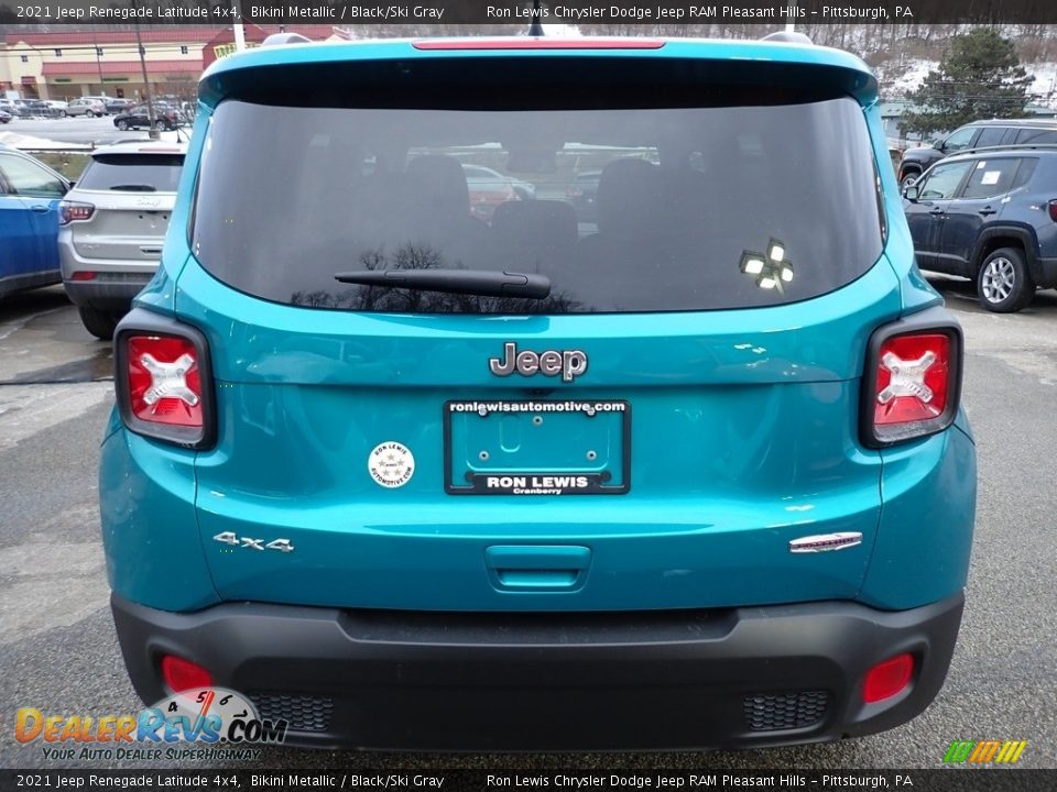 2021 Jeep Renegade Latitude 4x4 Bikini Metallic / Black/Ski Gray Photo #4