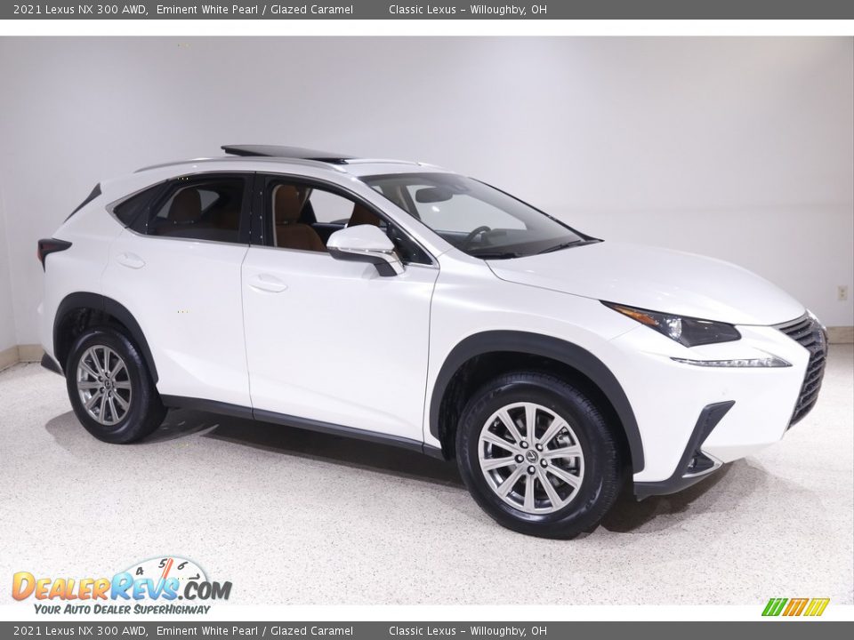 2021 Lexus NX 300 AWD Eminent White Pearl / Glazed Caramel Photo #1