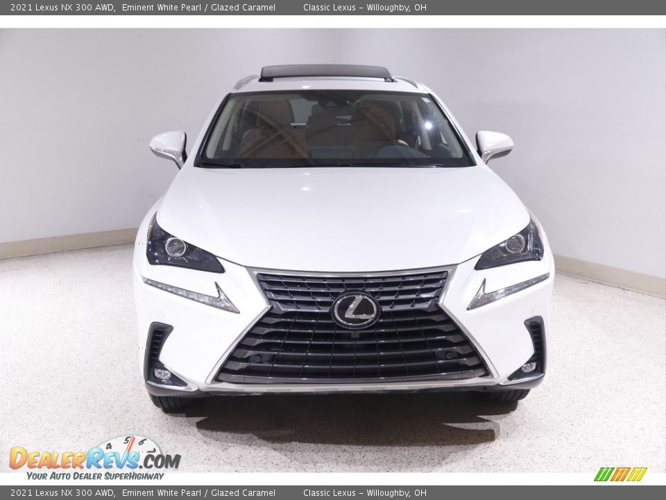 2021 Lexus NX 300 AWD Eminent White Pearl / Glazed Caramel Photo #2