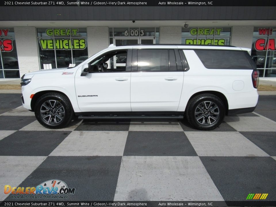 2021 Chevrolet Suburban Z71 4WD Summit White / Gideon/­Very Dark Atmosphere Photo #1