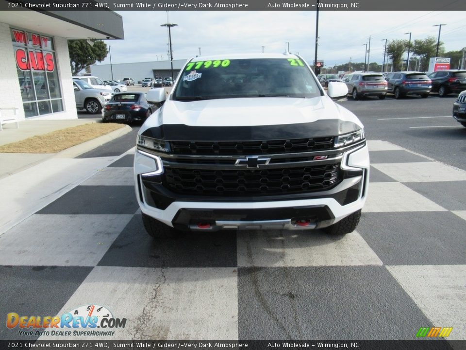2021 Chevrolet Suburban Z71 4WD Summit White / Gideon/­Very Dark Atmosphere Photo #2
