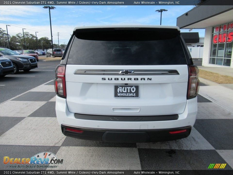 2021 Chevrolet Suburban Z71 4WD Summit White / Gideon/­Very Dark Atmosphere Photo #4