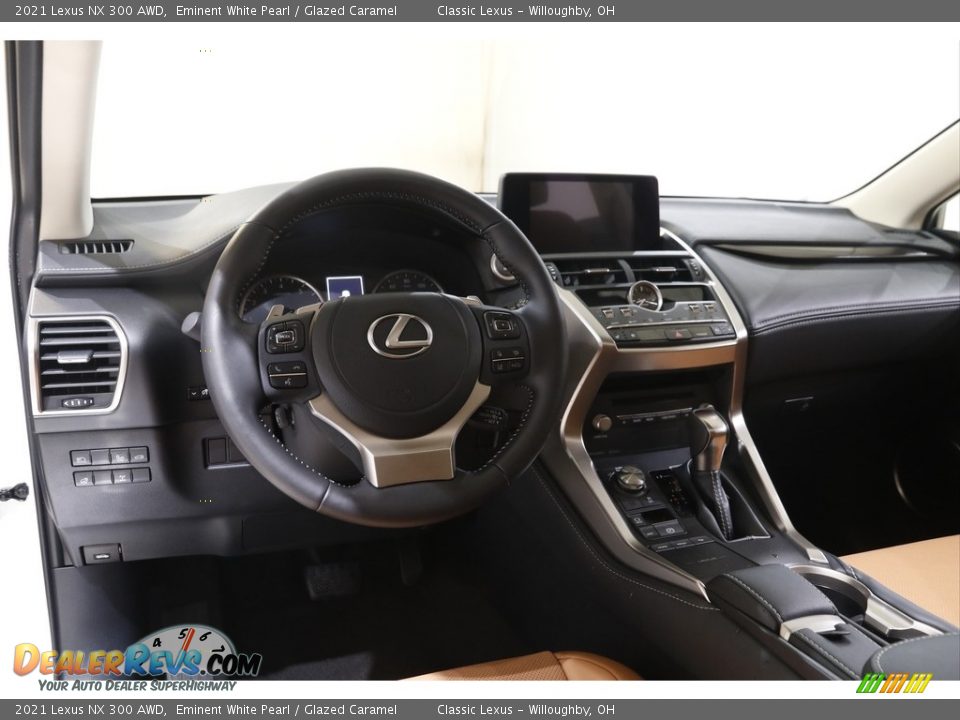 2021 Lexus NX 300 AWD Eminent White Pearl / Glazed Caramel Photo #6