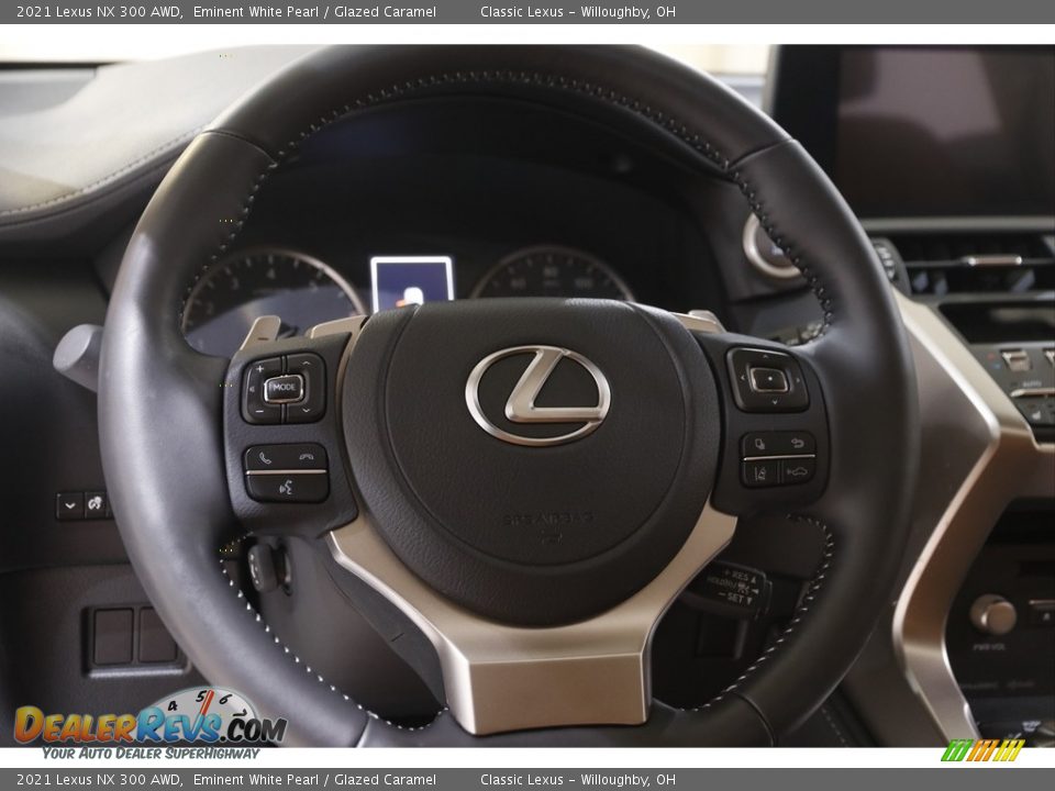 2021 Lexus NX 300 AWD Eminent White Pearl / Glazed Caramel Photo #7