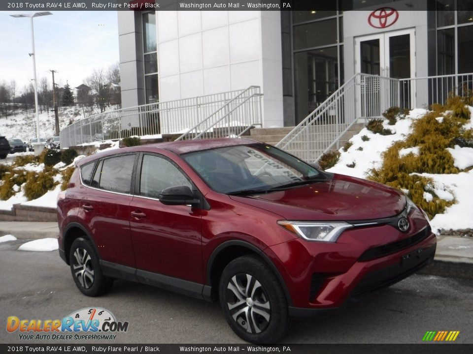 2018 Toyota RAV4 LE AWD Ruby Flare Pearl / Black Photo #1