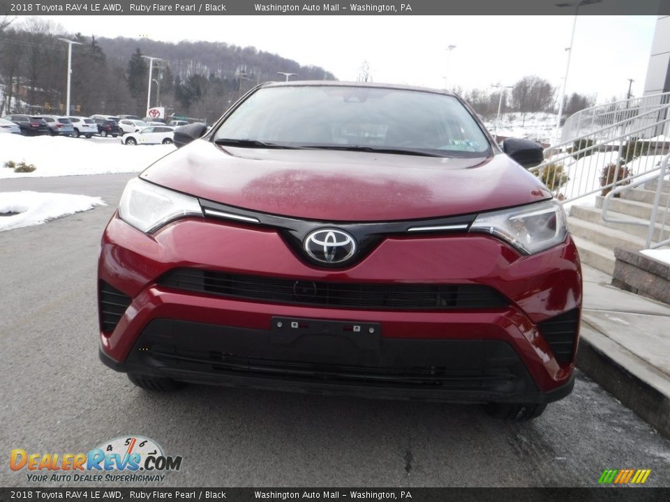 2018 Toyota RAV4 LE AWD Ruby Flare Pearl / Black Photo #8