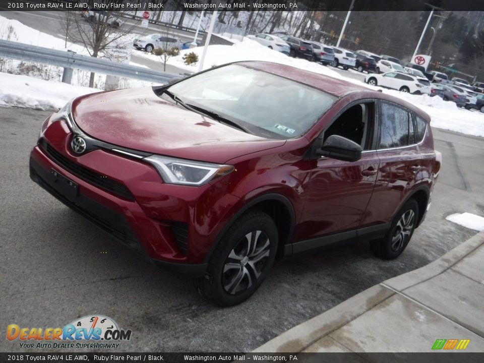 2018 Toyota RAV4 LE AWD Ruby Flare Pearl / Black Photo #9