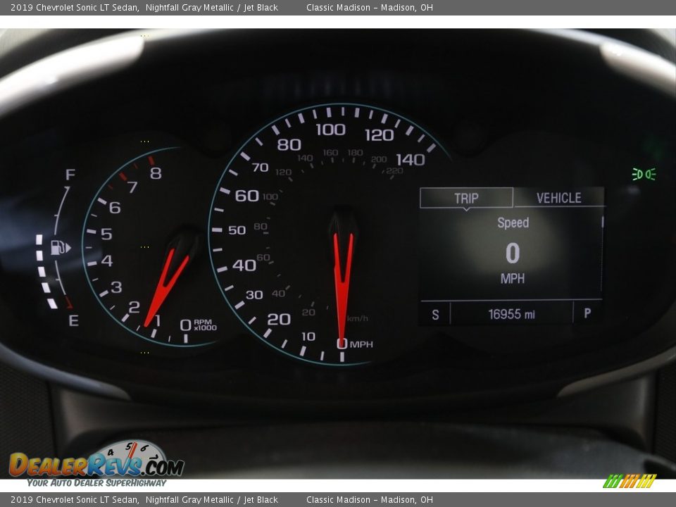 2019 Chevrolet Sonic LT Sedan Gauges Photo #8