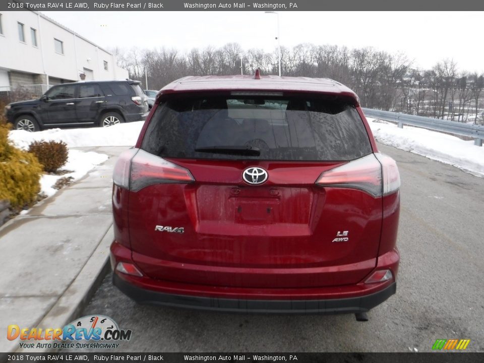 2018 Toyota RAV4 LE AWD Ruby Flare Pearl / Black Photo #12