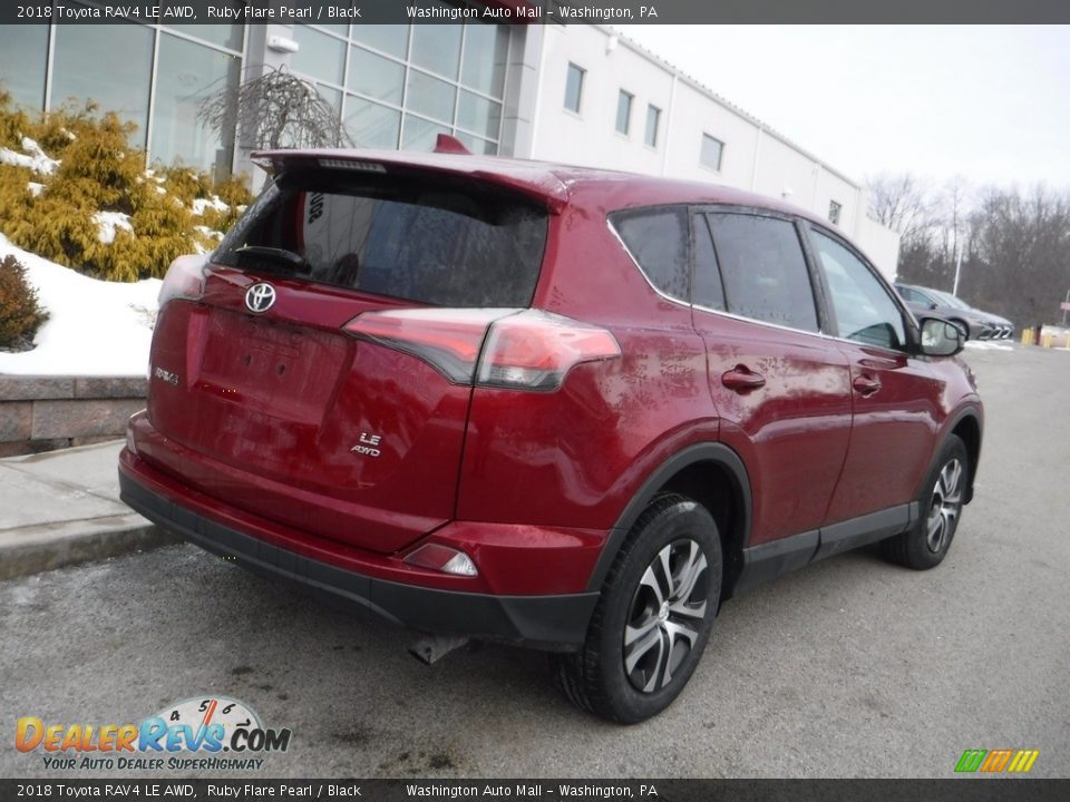 2018 Toyota RAV4 LE AWD Ruby Flare Pearl / Black Photo #13