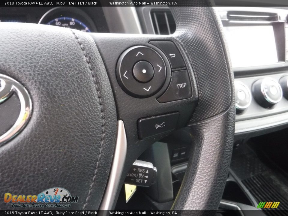 2018 Toyota RAV4 LE AWD Ruby Flare Pearl / Black Photo #22