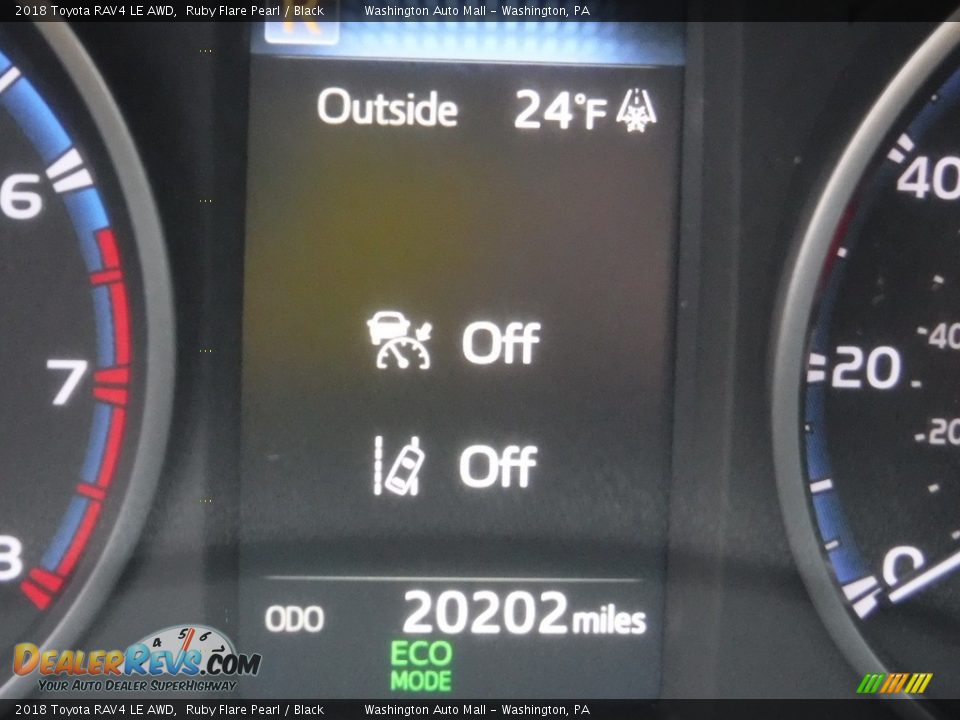 2018 Toyota RAV4 LE AWD Ruby Flare Pearl / Black Photo #28