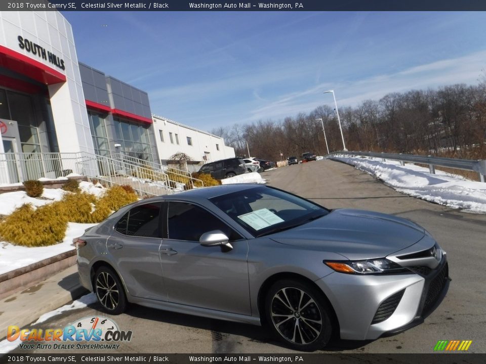 2018 Toyota Camry SE Celestial Silver Metallic / Black Photo #2