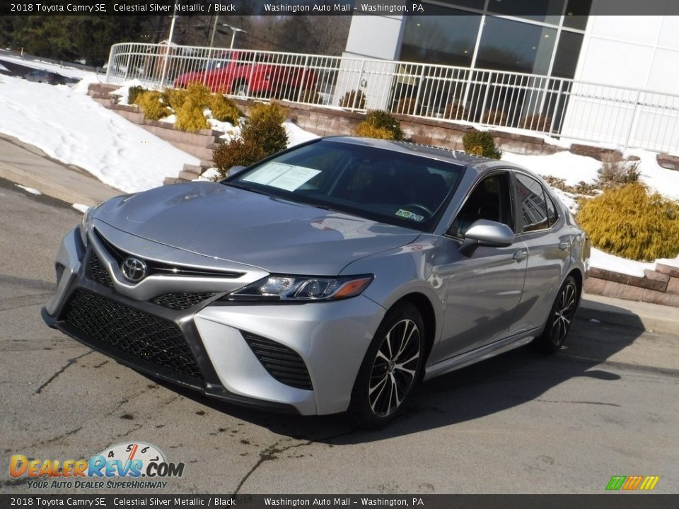 2018 Toyota Camry SE Celestial Silver Metallic / Black Photo #10