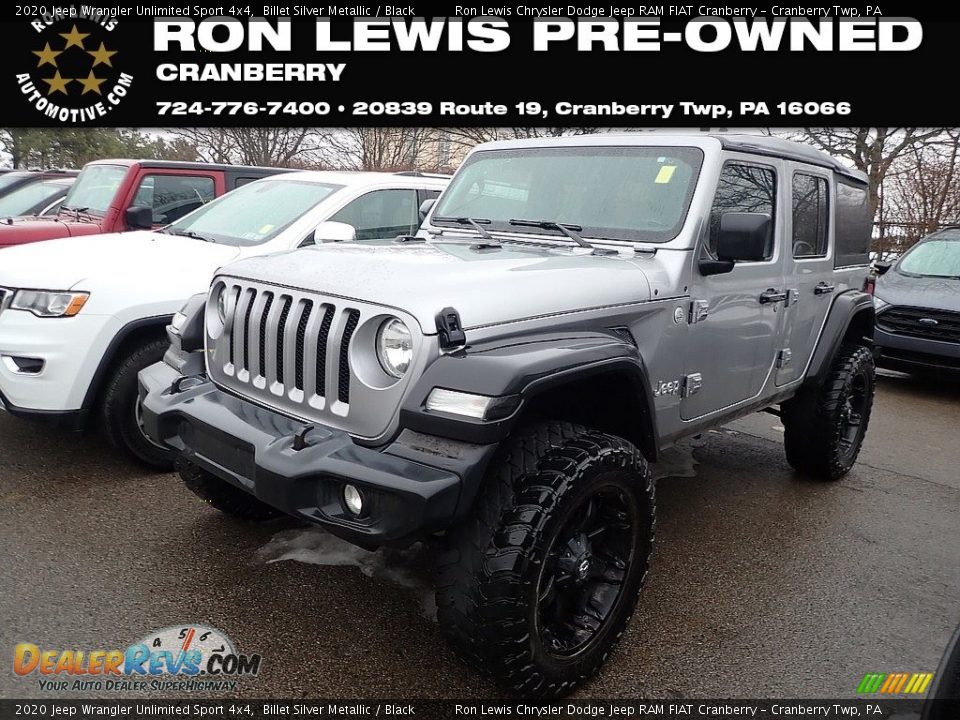 2020 Jeep Wrangler Unlimited Sport 4x4 Billet Silver Metallic / Black Photo #1