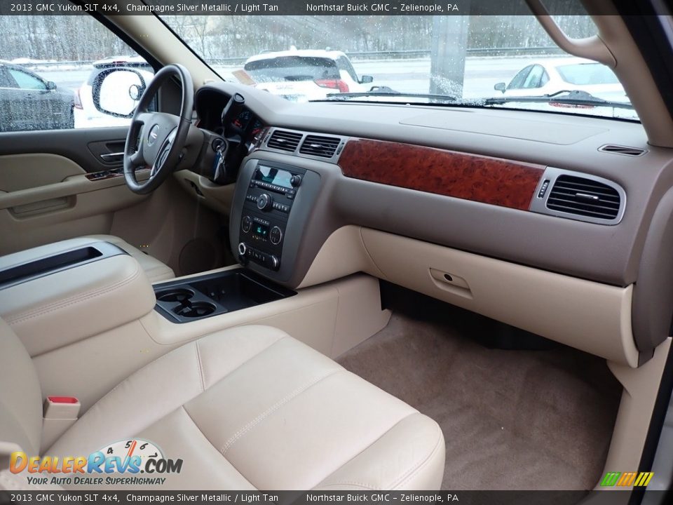 2013 GMC Yukon SLT 4x4 Champagne Silver Metallic / Light Tan Photo #6