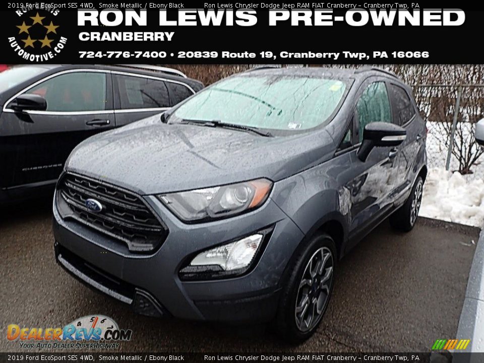 2019 Ford EcoSport SES 4WD Smoke Metallic / Ebony Black Photo #1