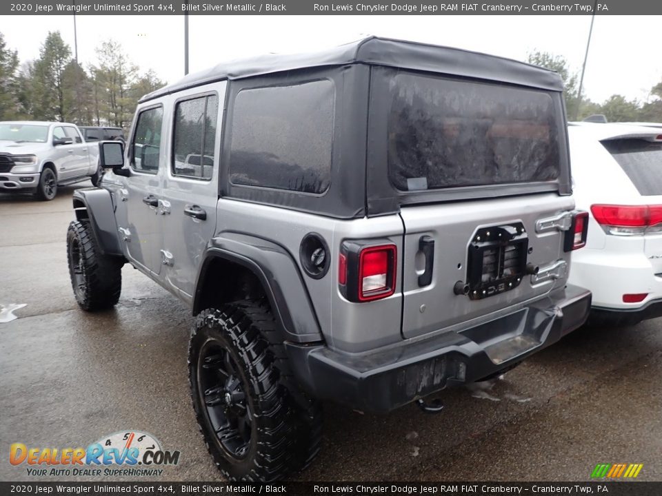 2020 Jeep Wrangler Unlimited Sport 4x4 Billet Silver Metallic / Black Photo #3