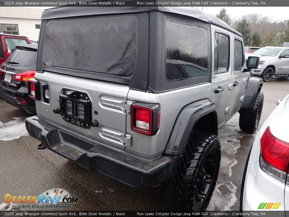 2020 Jeep Wrangler Unlimited Sport 4x4 Billet Silver Metallic / Black Photo #4