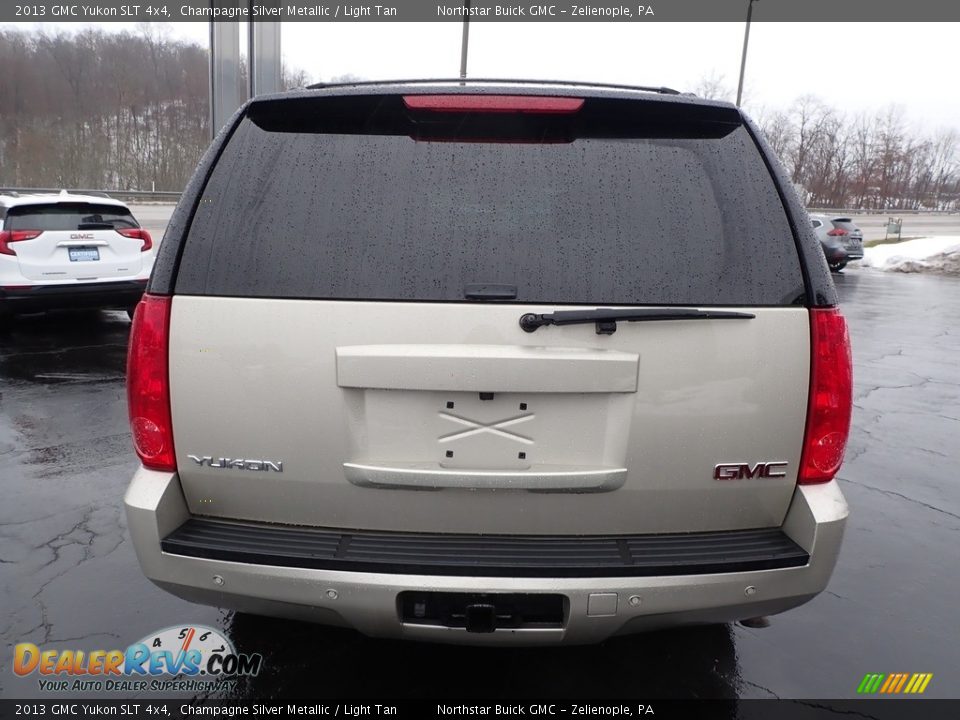 2013 GMC Yukon SLT 4x4 Champagne Silver Metallic / Light Tan Photo #10