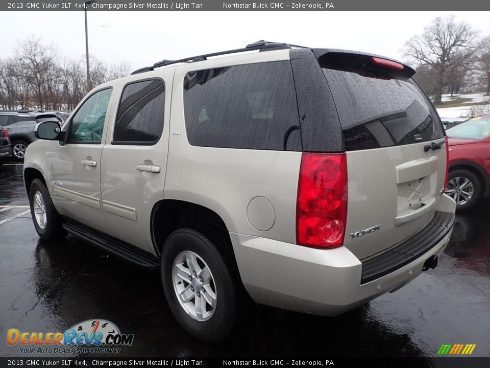 2013 GMC Yukon SLT 4x4 Champagne Silver Metallic / Light Tan Photo #12