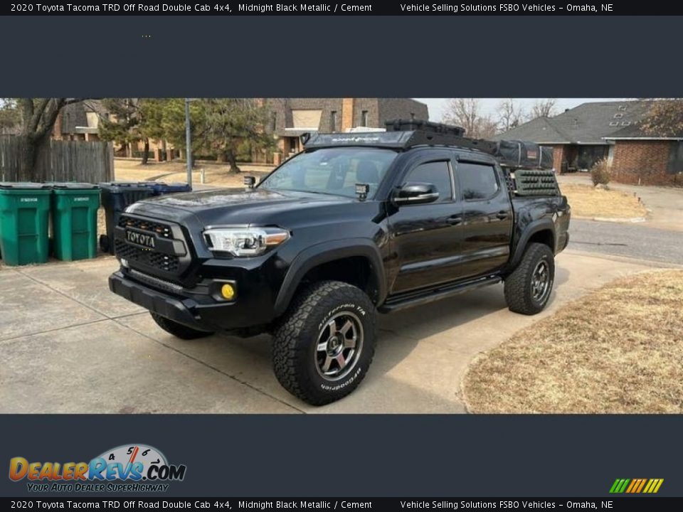 2020 Toyota Tacoma TRD Off Road Double Cab 4x4 Midnight Black Metallic / Cement Photo #1